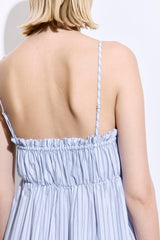 Ruffled Poplin Maxi Dress