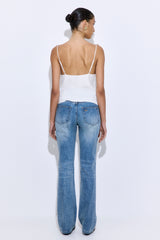 Gathered Neck Linen Camisole