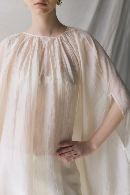 Semi Sheer Chiffon Cape
