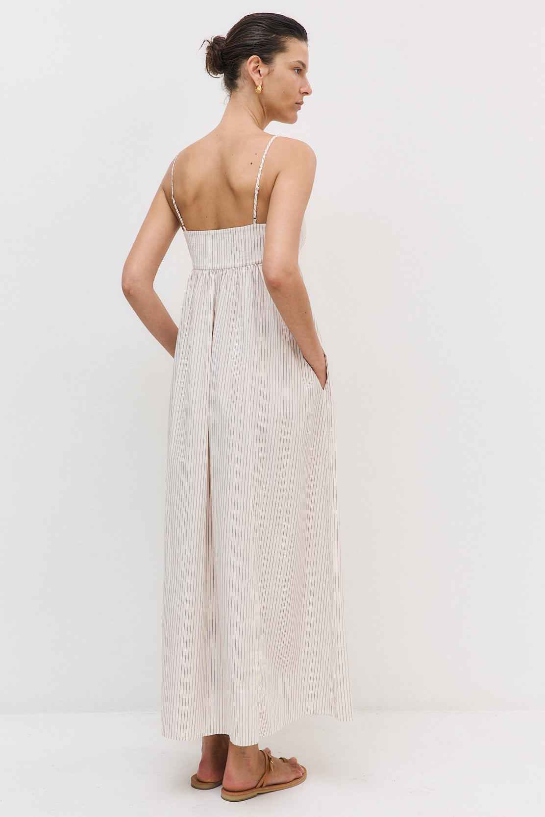 Cupped Poplin Maxi Dress - Dé Rococo