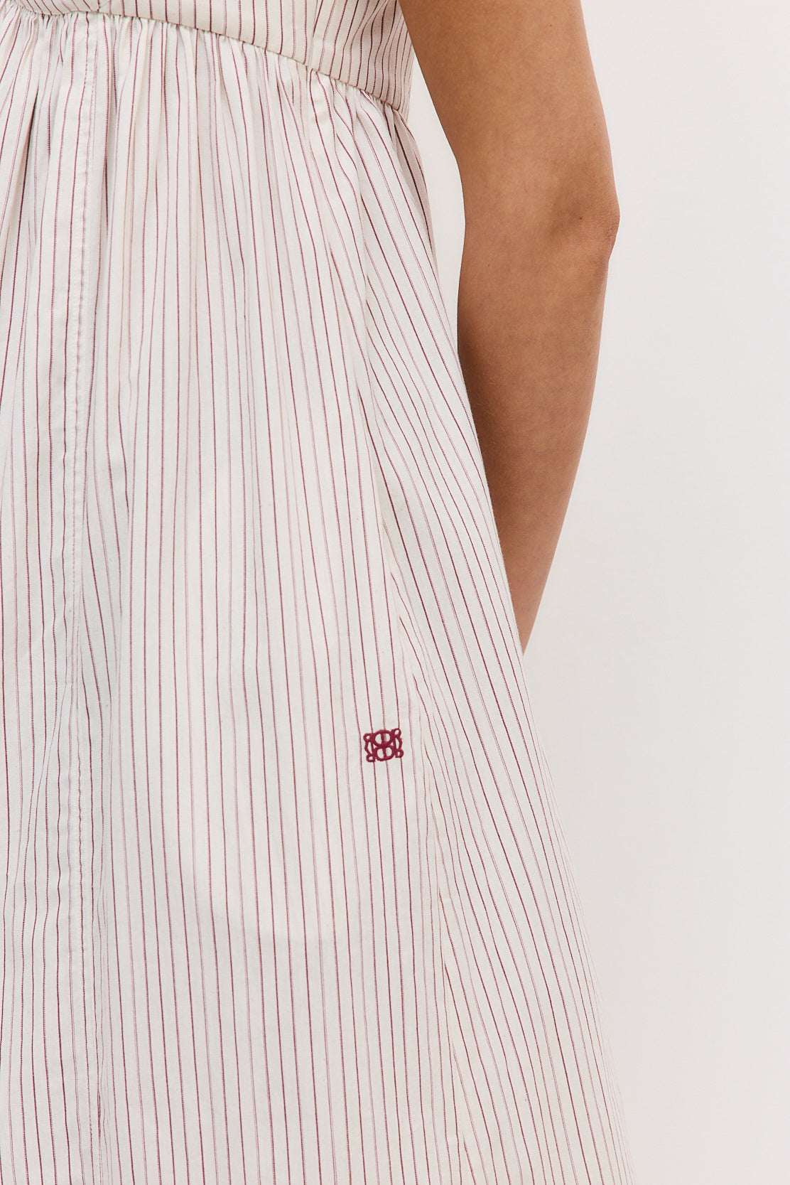 Cupped Poplin Maxi Dress - Dé Rococo