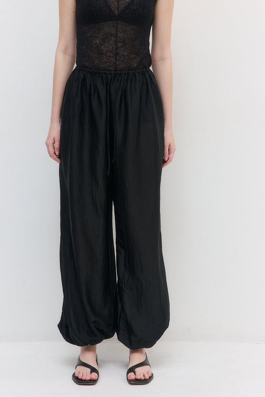 Semi Sheer Chiffon Balloon Pants