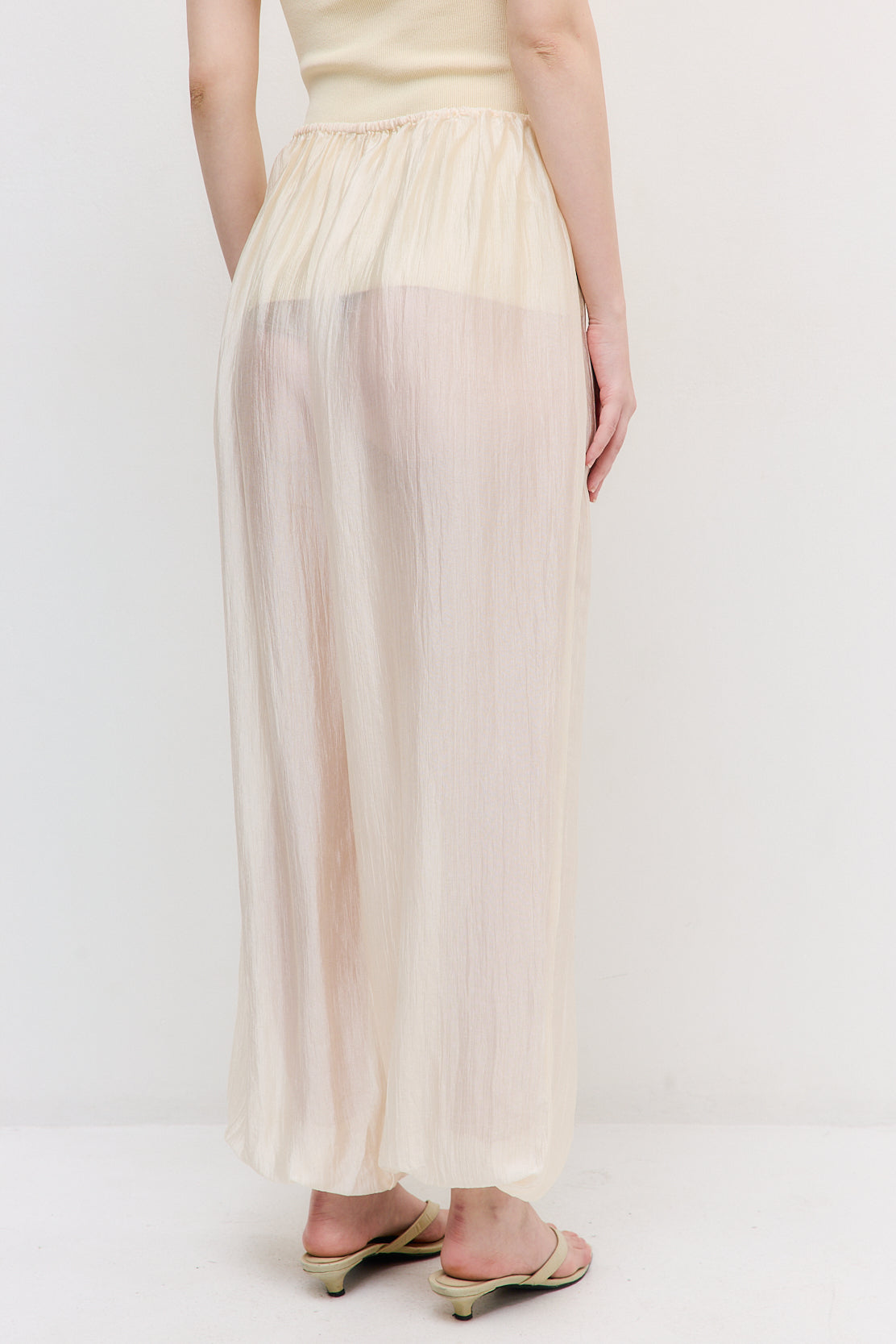 Semi Sheer Chiffon Balloon Pants - Dé Rococo