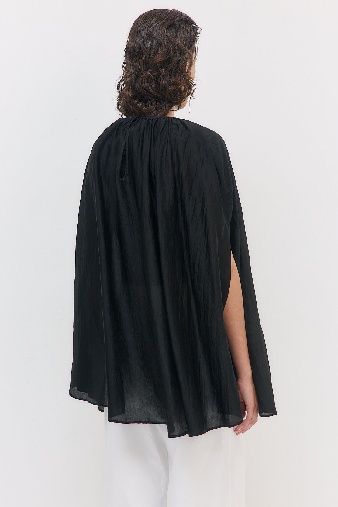 Semi Sheer Chiffon Cape