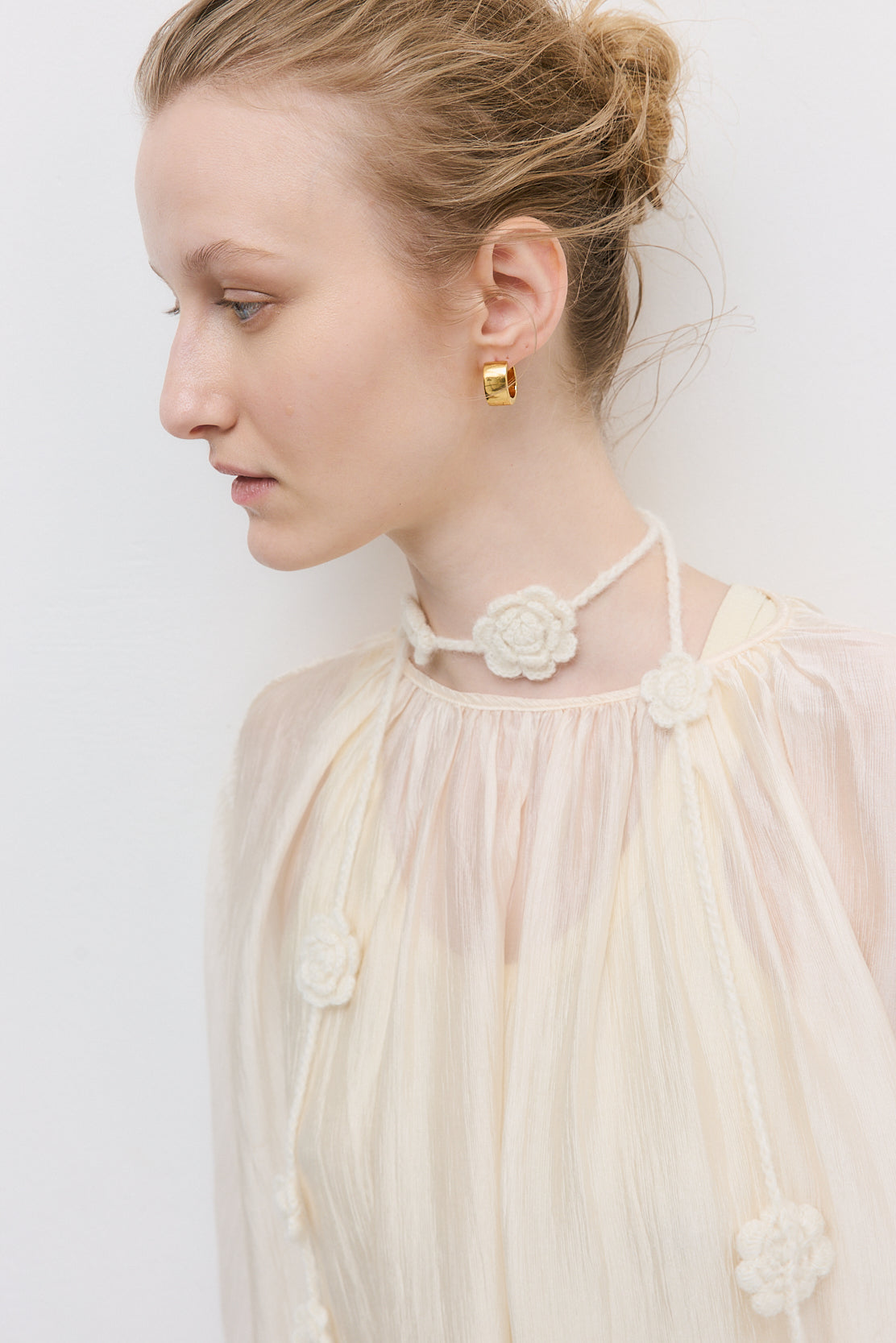 Semi Sheer Chiffon Cape