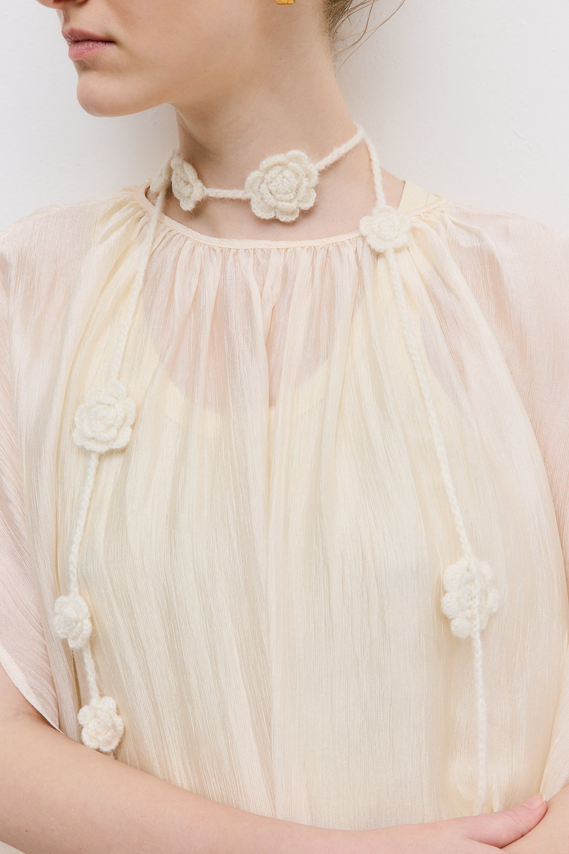 Semi Sheer Chiffon Cape