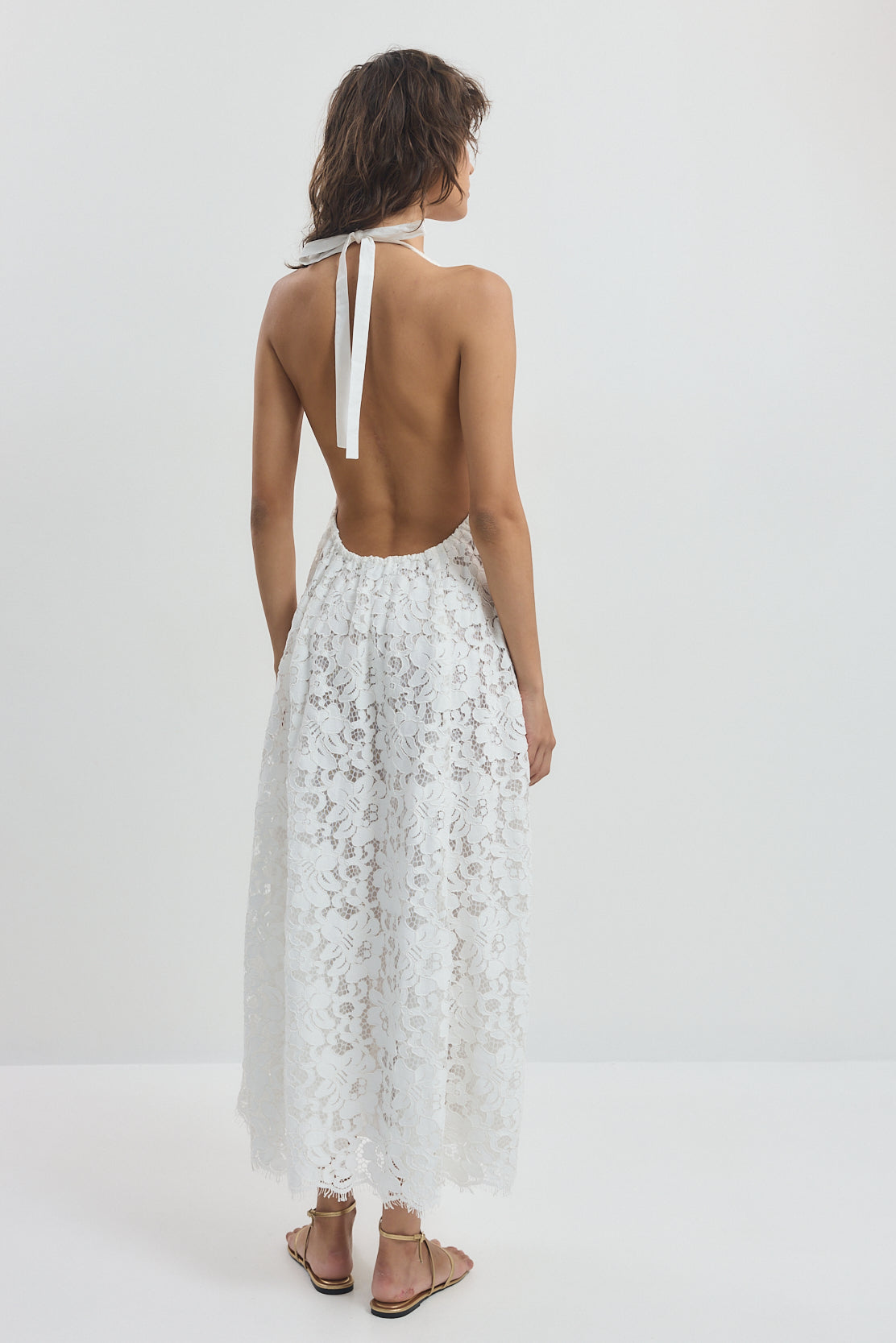 Deep V Lace Dress
