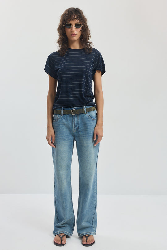 No.11| Mid Rise Full Length Baggy Denim