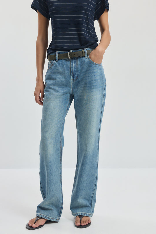 No.11| Mid Rise Full Length Baggy Denim