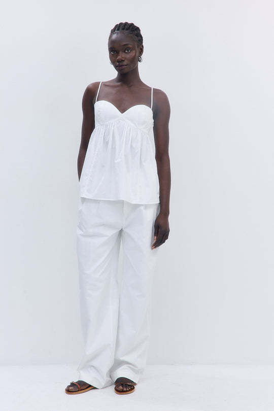 Cupped Poplin Top - Dé Rococo