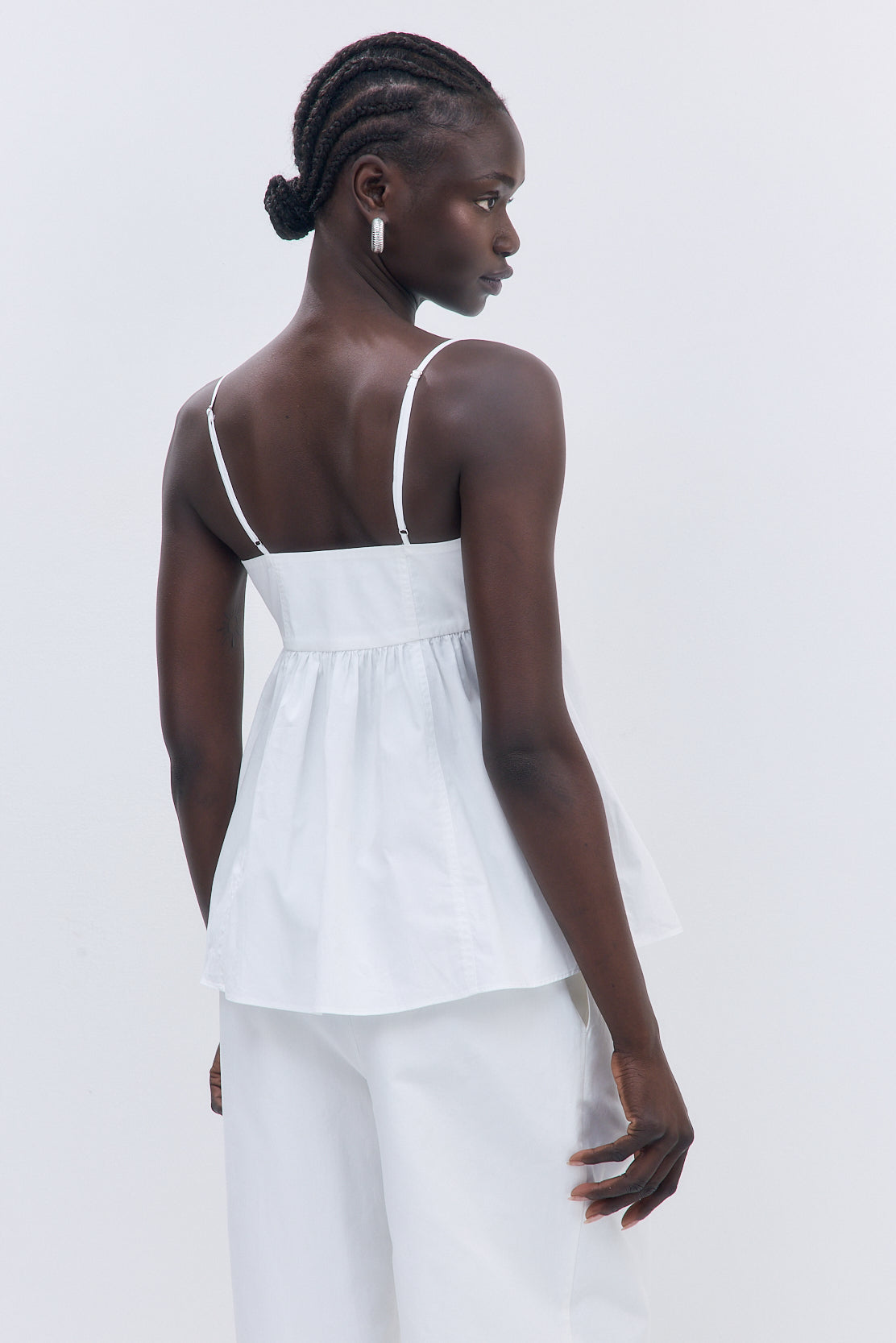Cupped Poplin Top - Dé Rococo