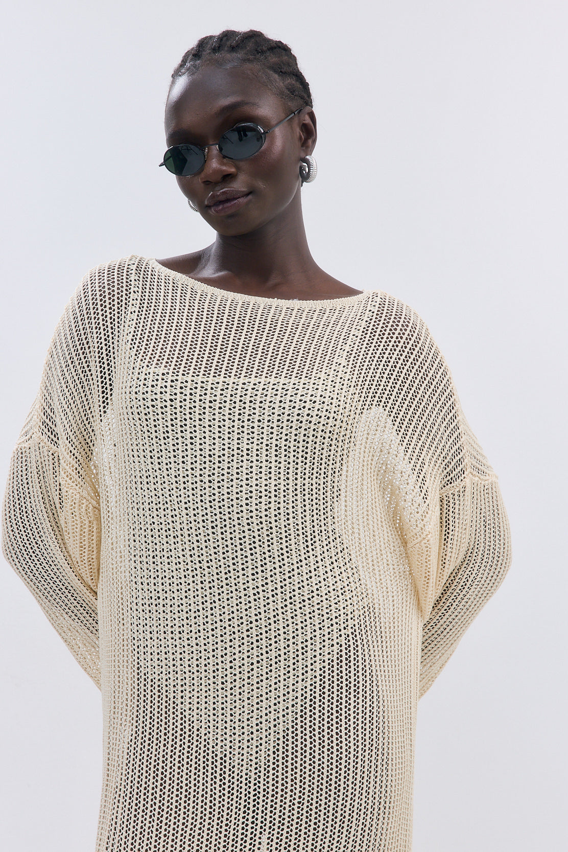 Long Sleeve Crochet Maxi Dress - Dé Rococo