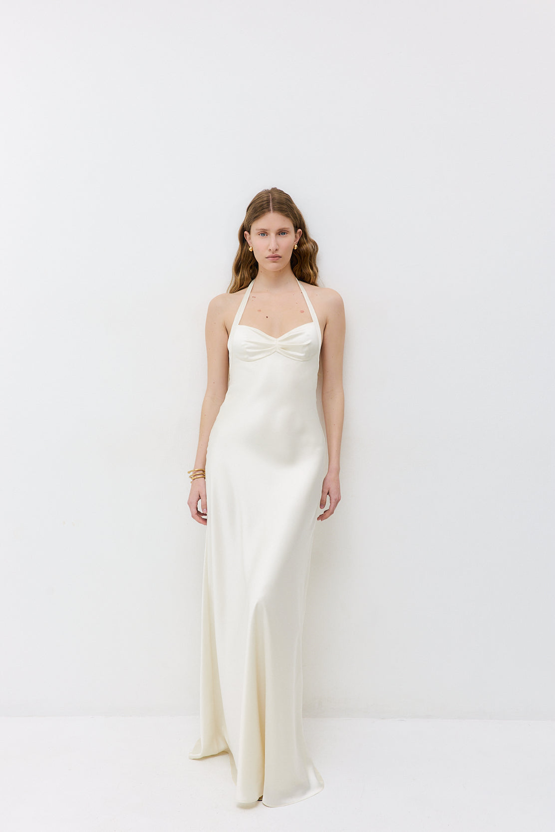 Satin Cup Maxi Dress