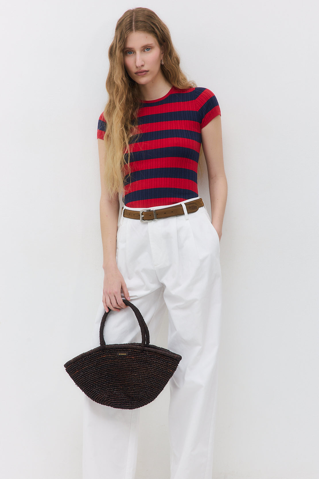 Ribbed Striped Top - Dé Rococo