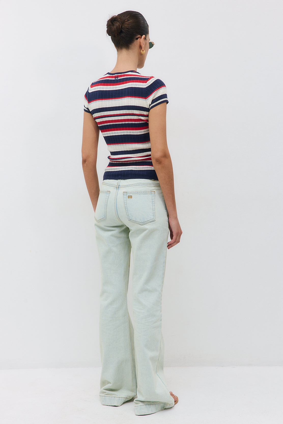 Ribbed Striped Top - Dé Rococo