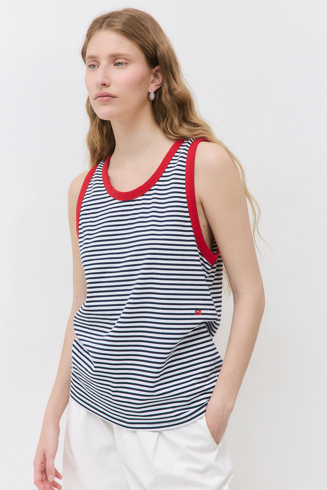 Striped Cotton Tank Top