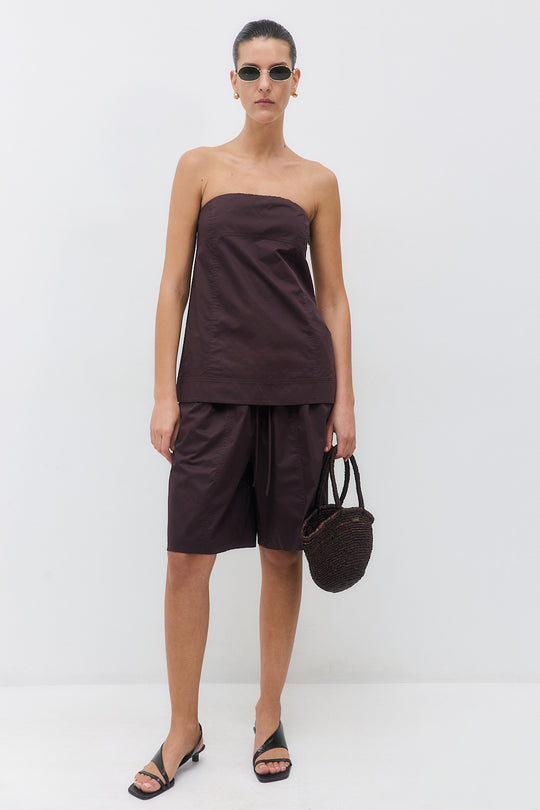 Strapless Poplin Top - Dé Rococo