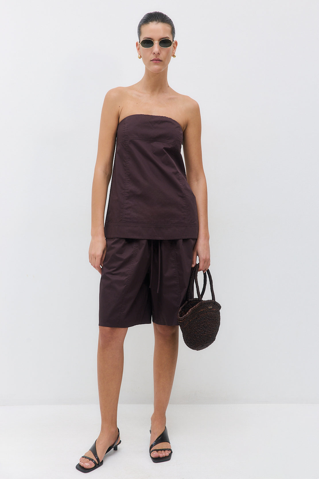 Strapless Poplin Top - Dé Rococo