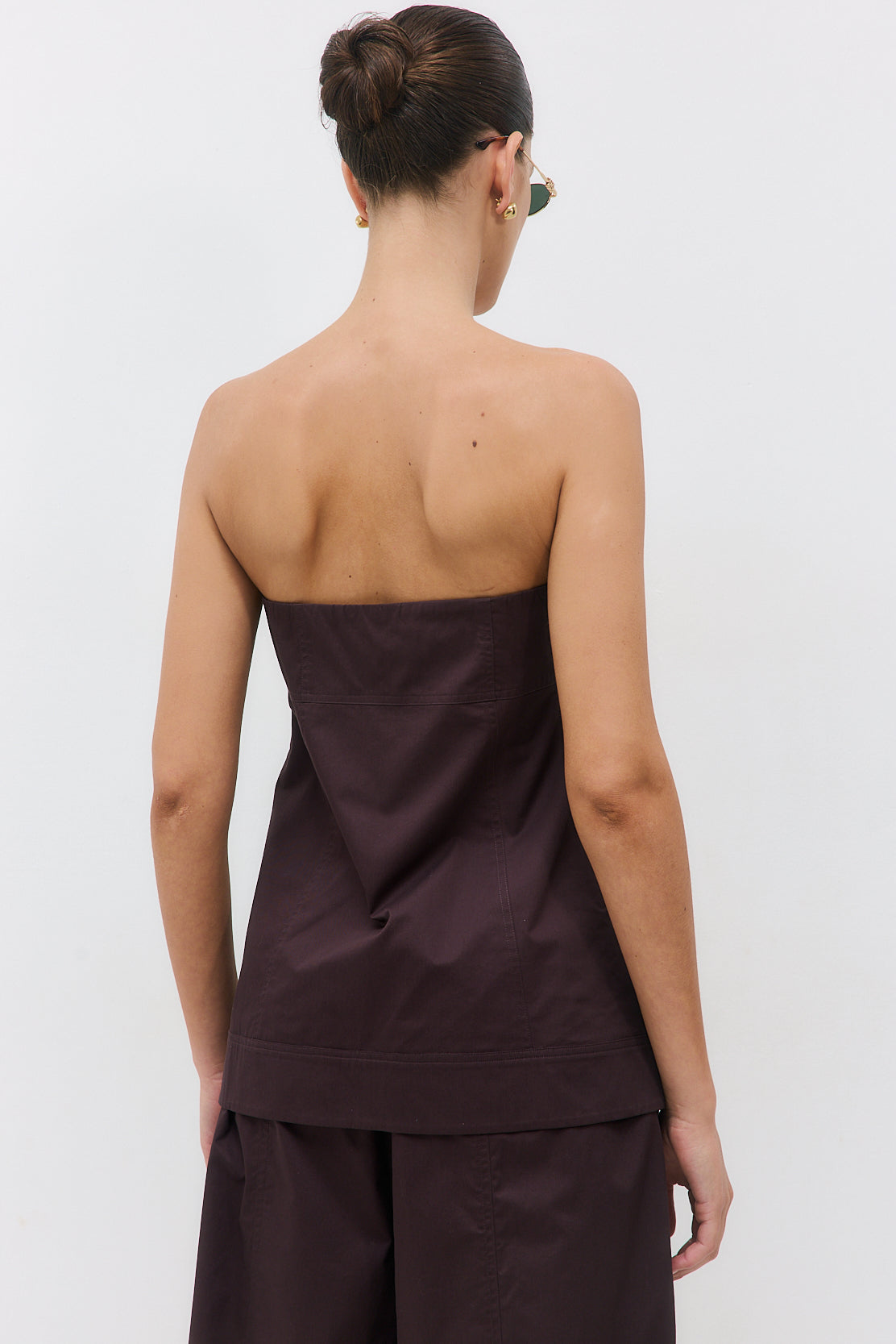 Strapless Poplin Top - Dé Rococo