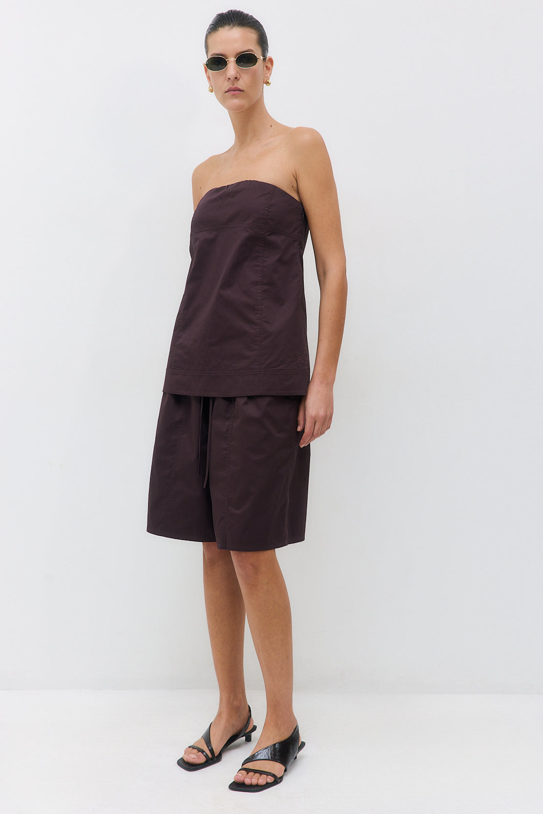 Strapless Poplin Top - Dé Rococo