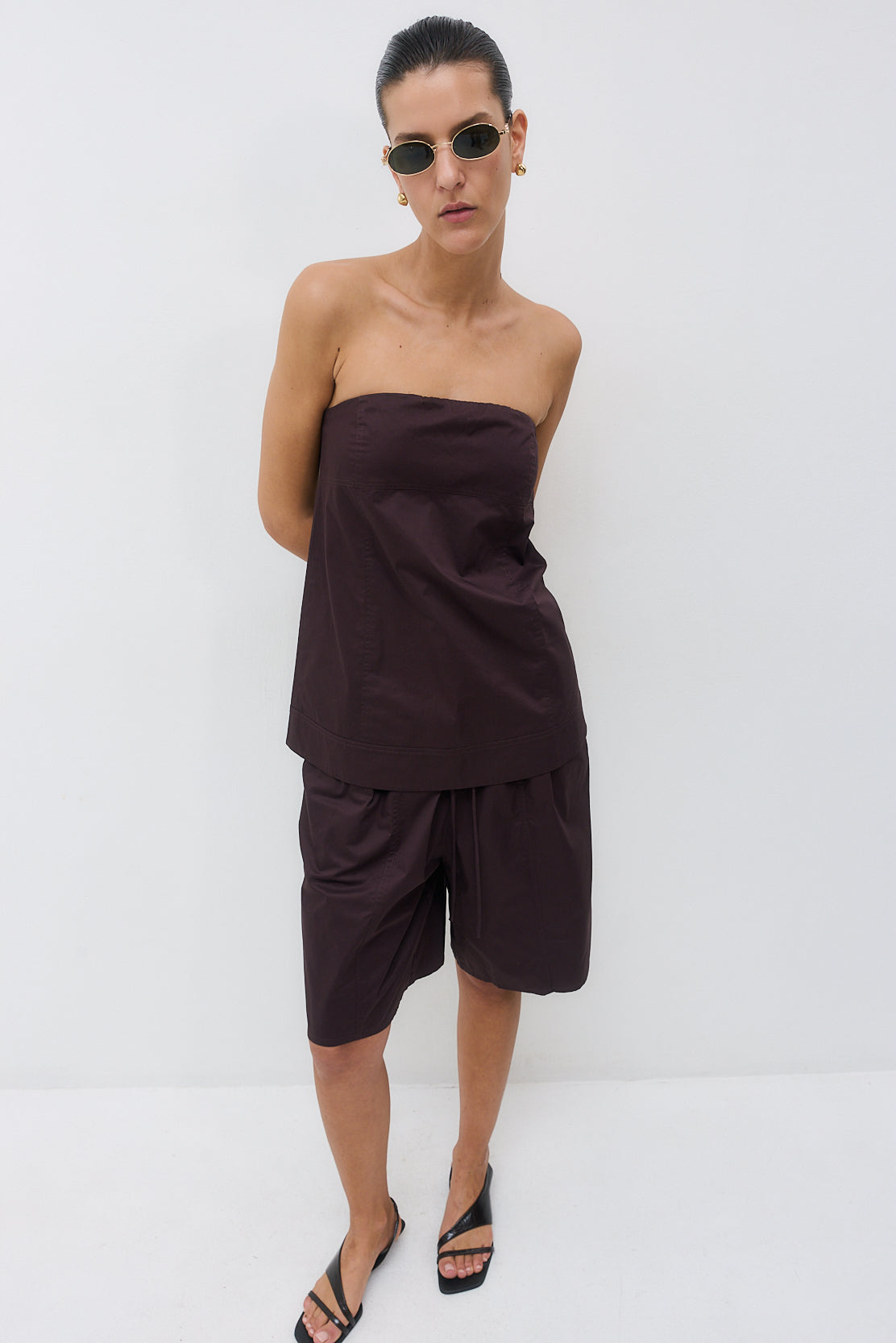 Strapless Poplin Top - Dé Rococo