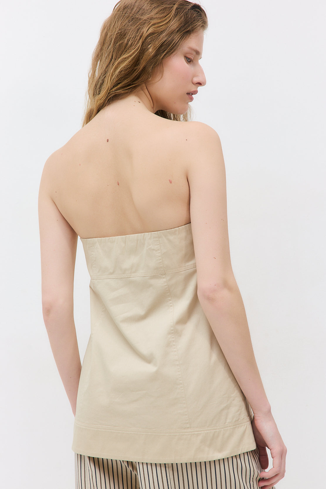 Strapless Poplin Top - Dé Rococo