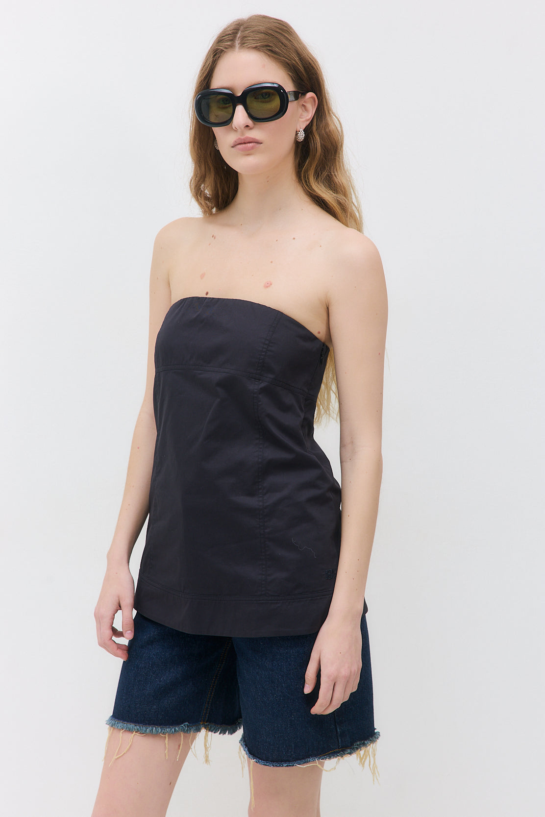 Strapless Poplin Top - Dé Rococo