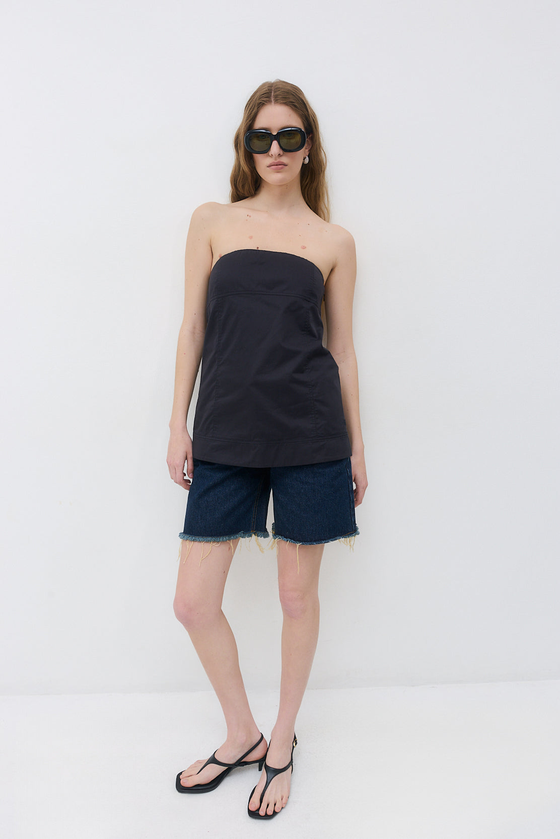 Strapless Poplin Top - Dé Rococo