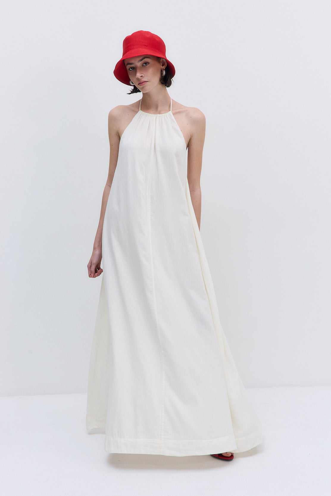 Sheer Cotton Maxi Dress