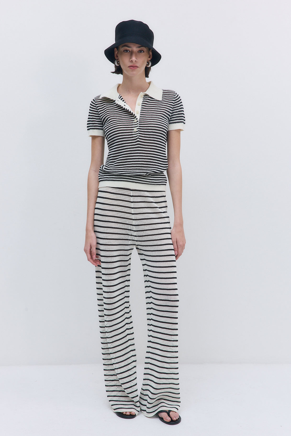 Striped Crochet Pants