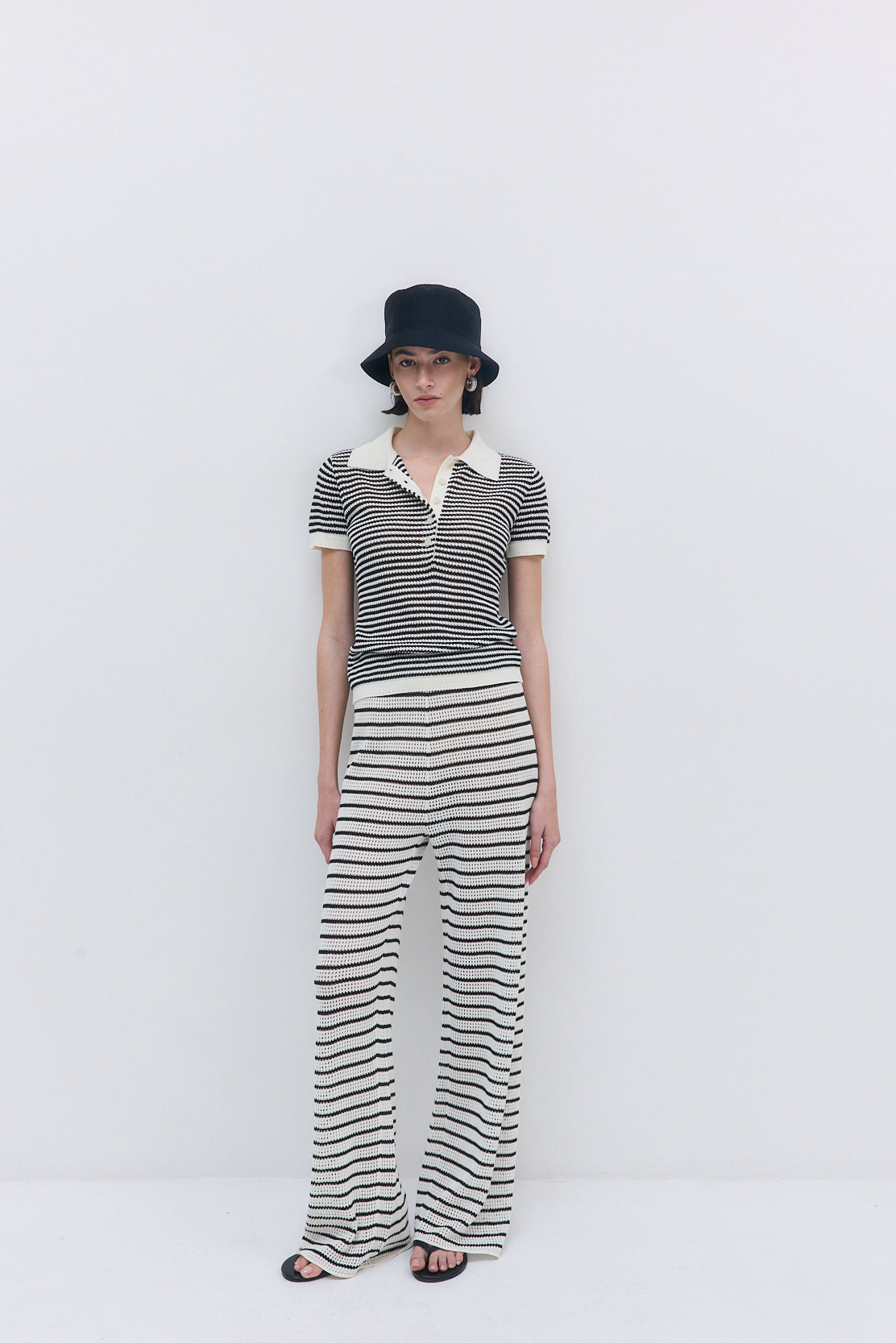 Striped Crochet Pants