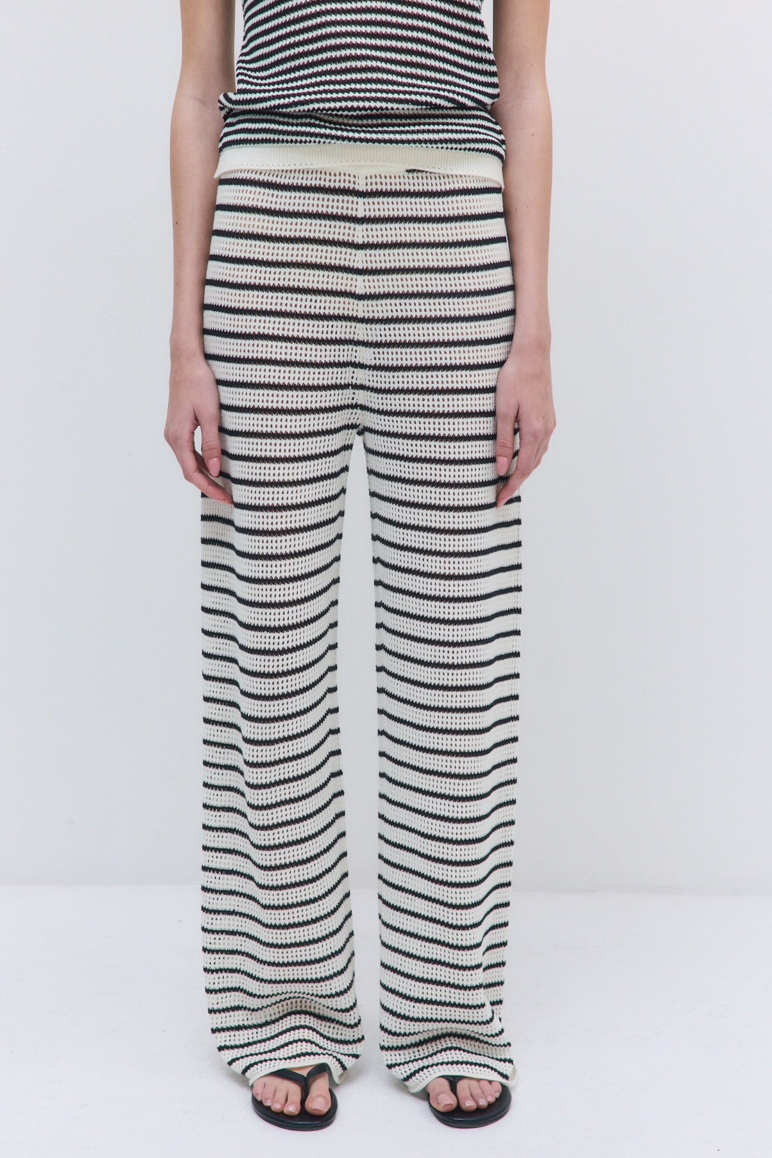 Striped Crochet Pants