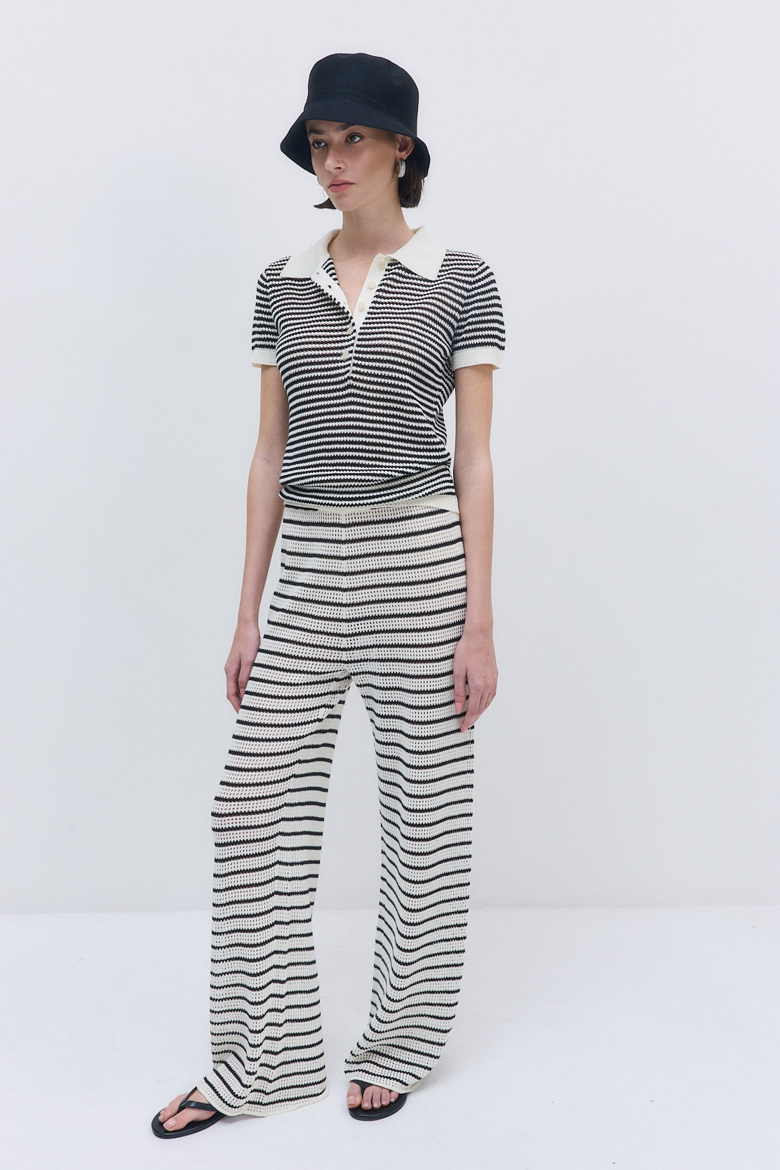 Striped Crochet Pants