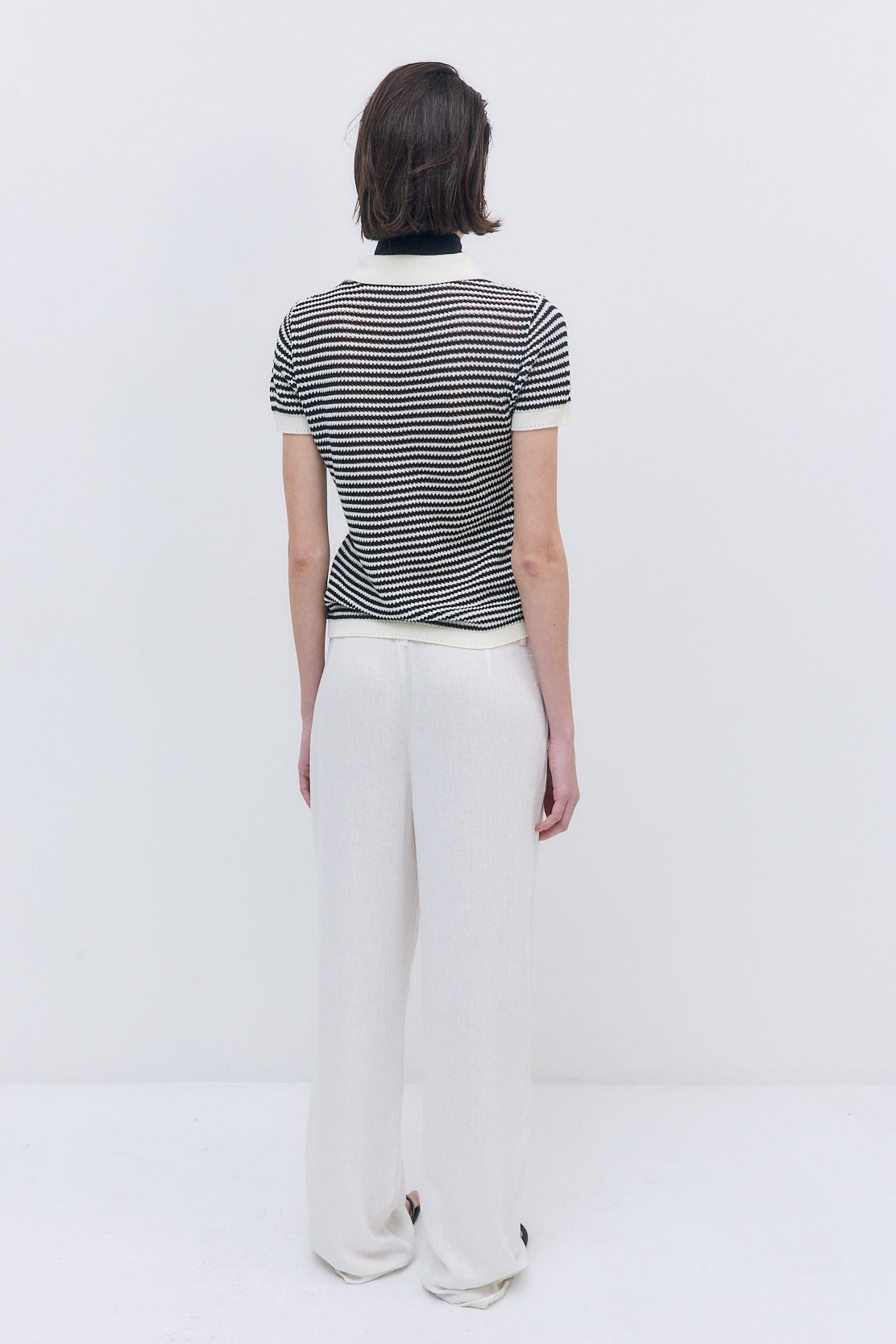 Striped Crochet Polo - Dé Rococo