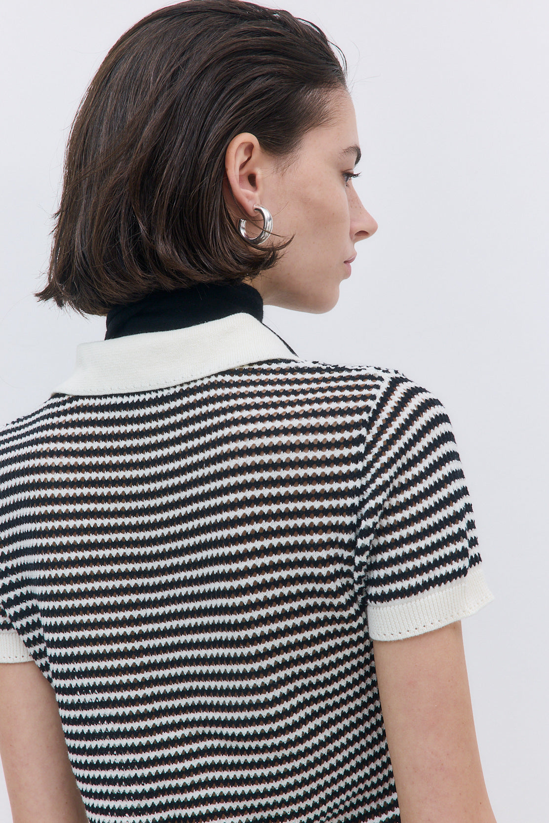 Striped Crochet Polo - Dé Rococo