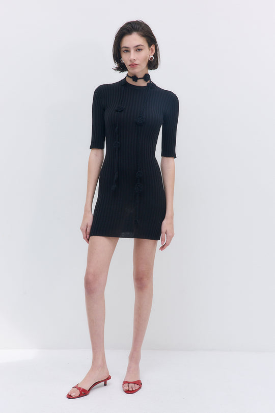 Ribbed Mini Dress