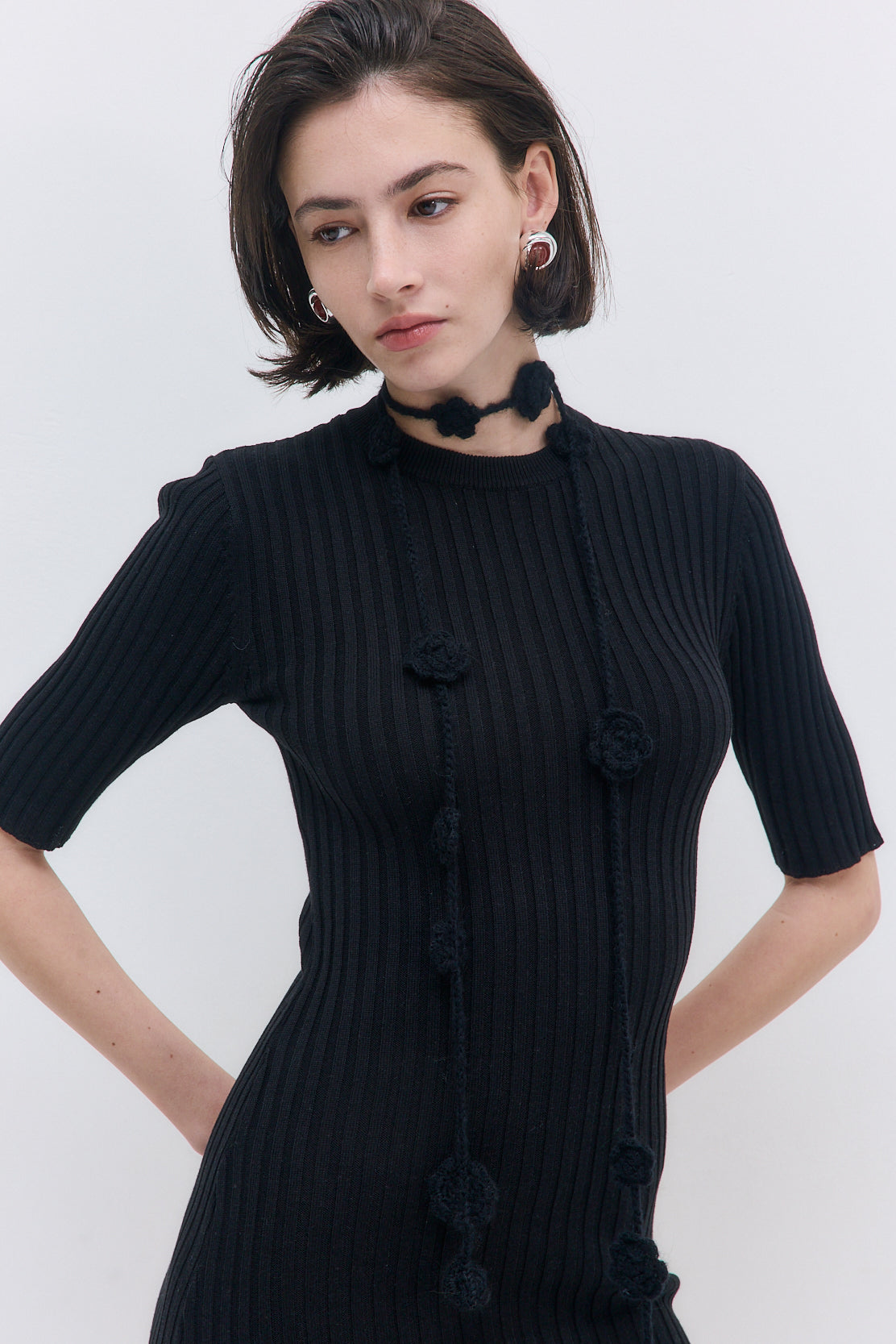 Ribbed Mini Dress - Dé Rococo