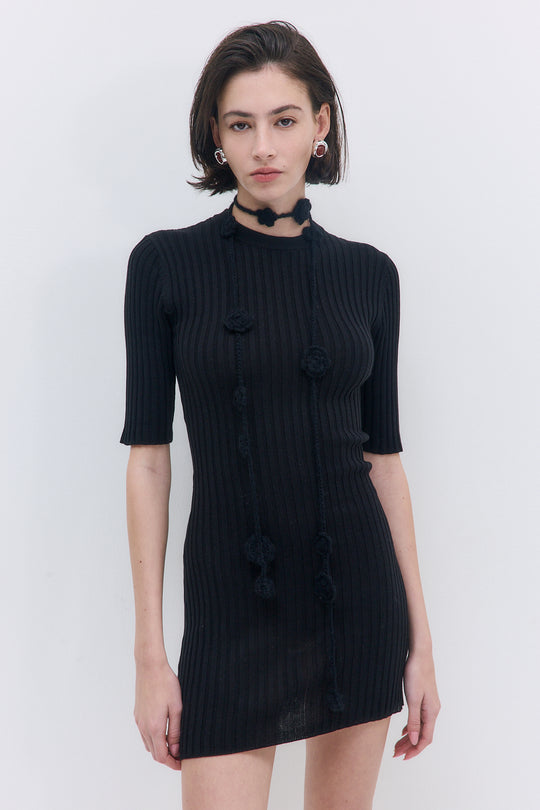 Ribbed Mini Dress