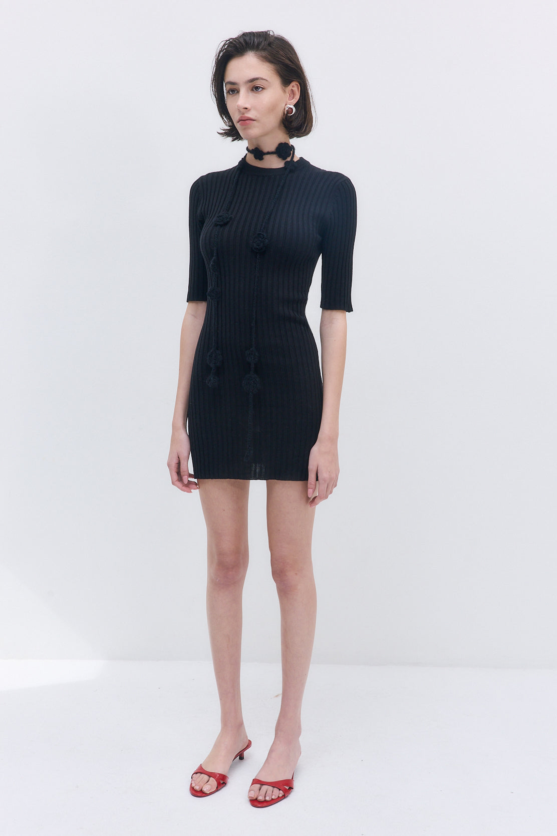 Ribbed Mini Dress - Dé Rococo