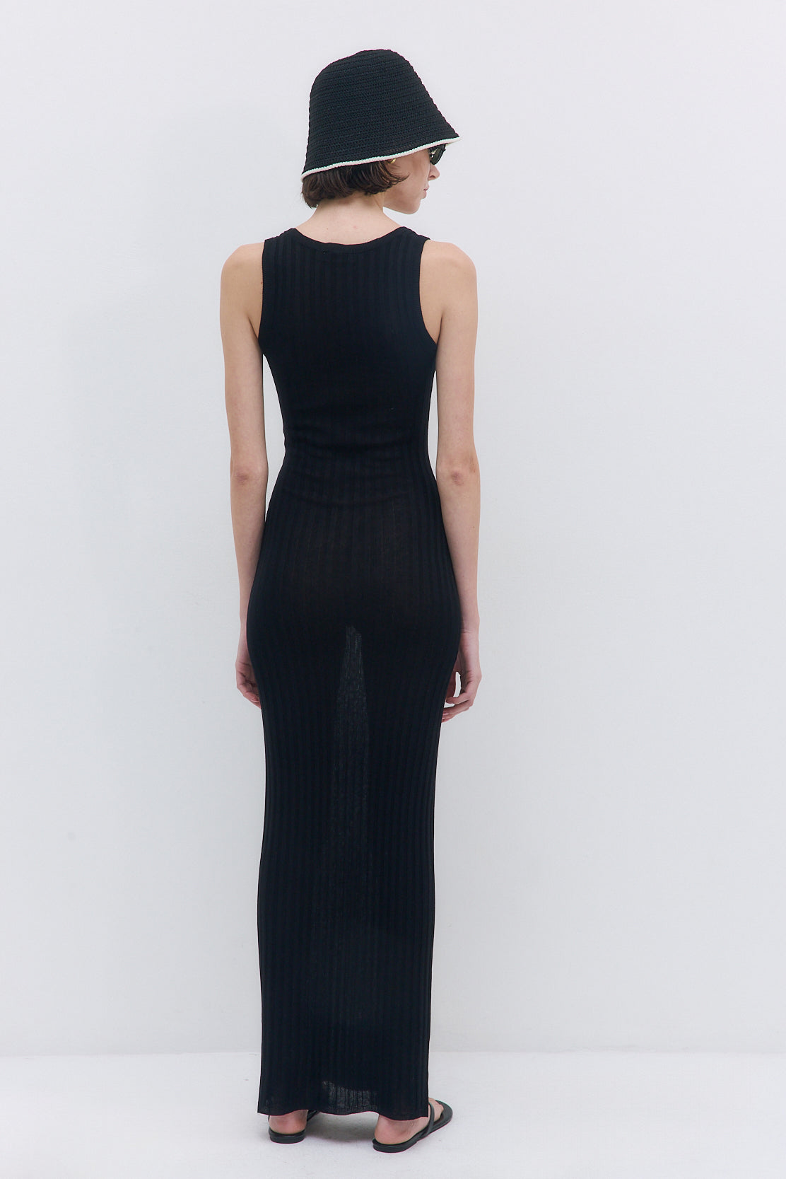 Deep Scoop Ribbed Maxi Dress - Dé Rococo