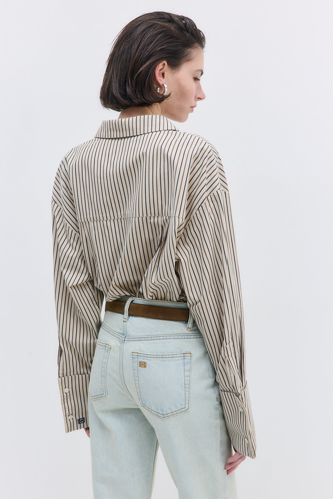 Wide Cuff Poplin Button Down - Dé Rococo