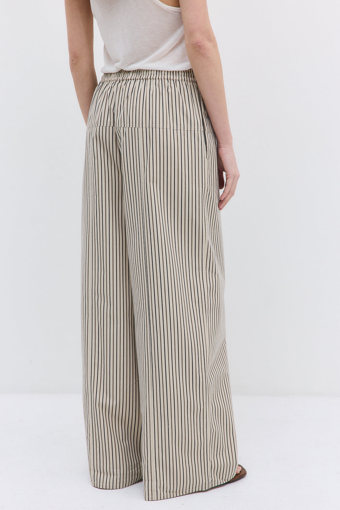 Poplin Wide Leg Pants - Dé Rococo