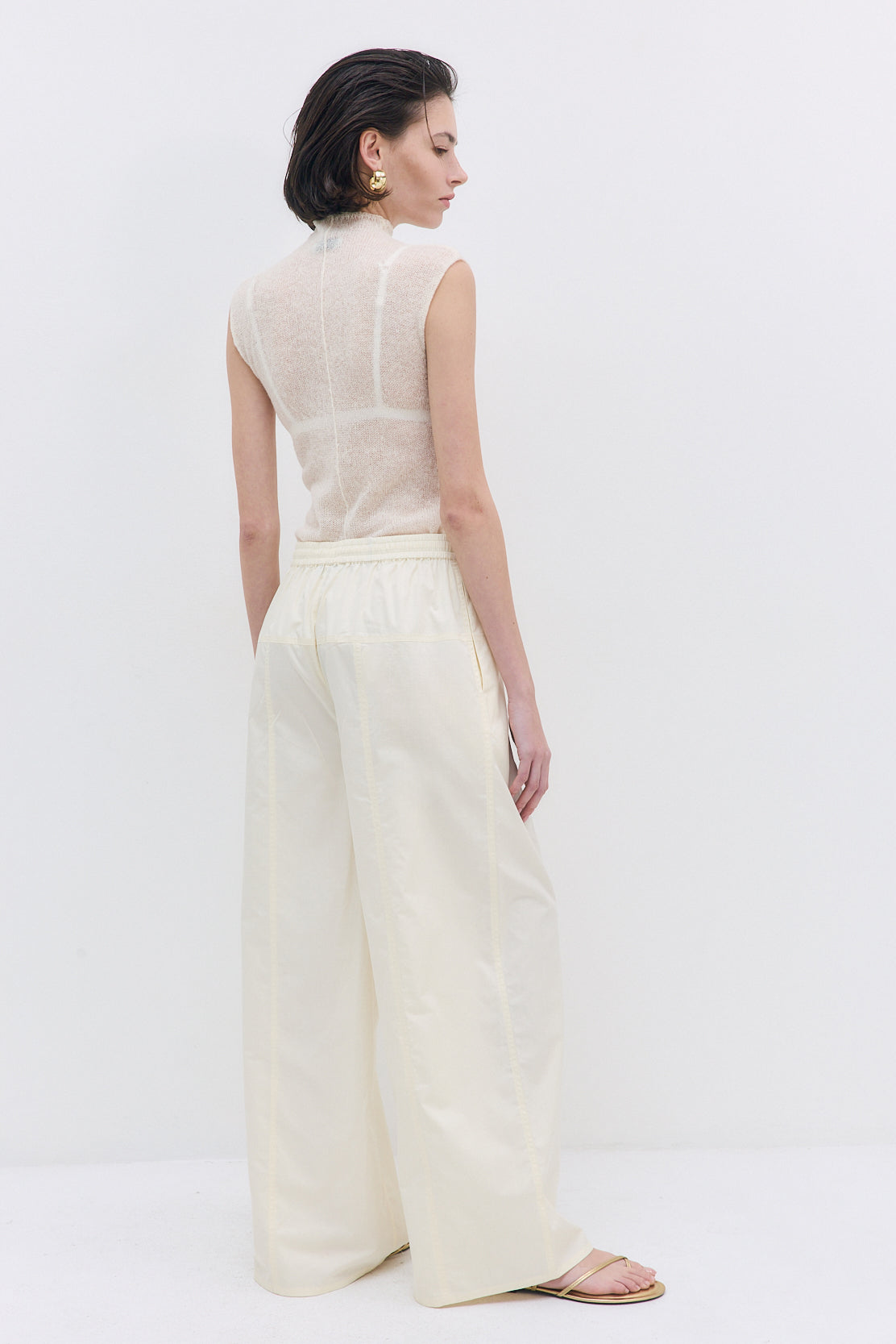 Poplin Wide Leg Pants - Dé Rococo