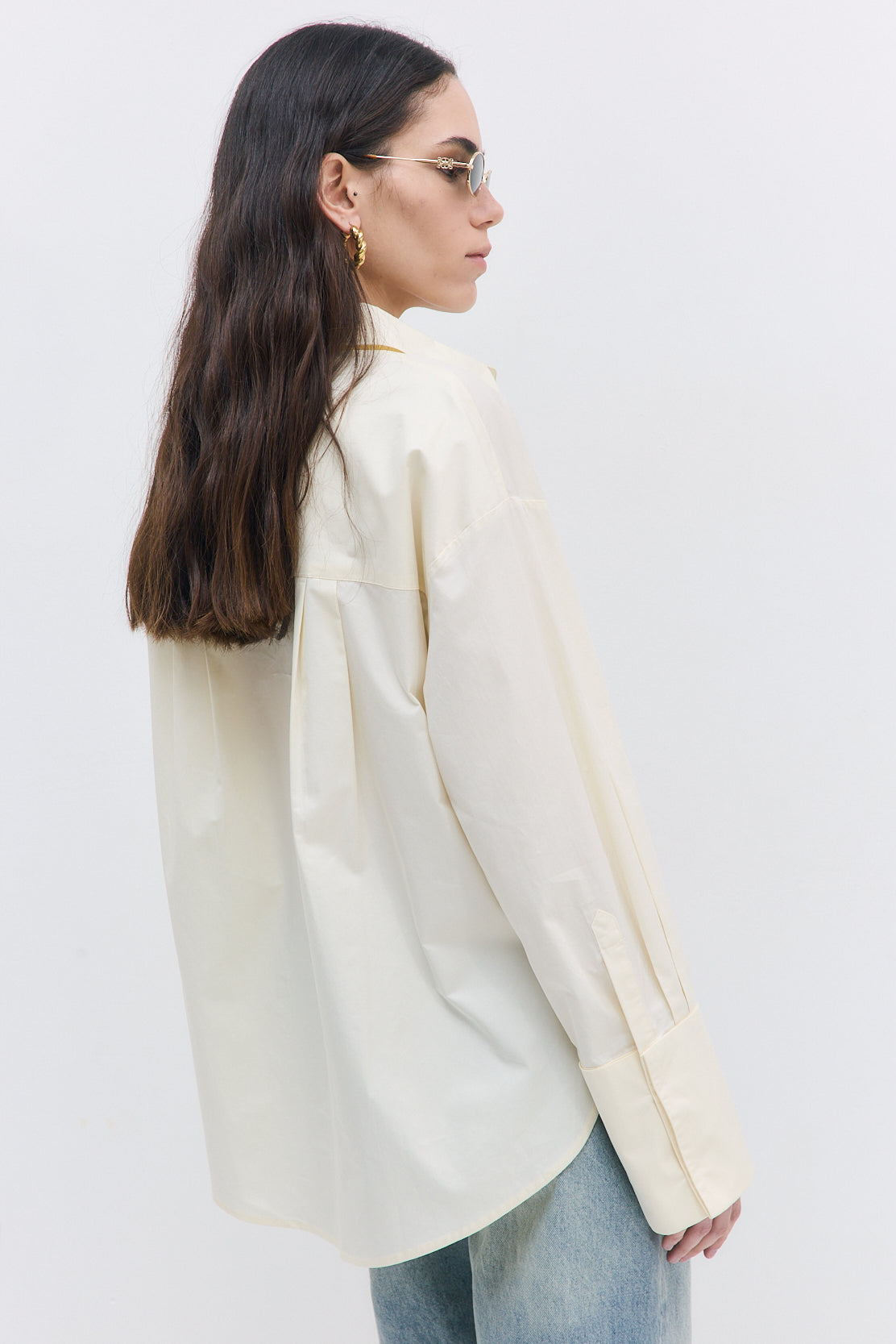 Wide Cuff Poplin Button Down - Dé Rococo