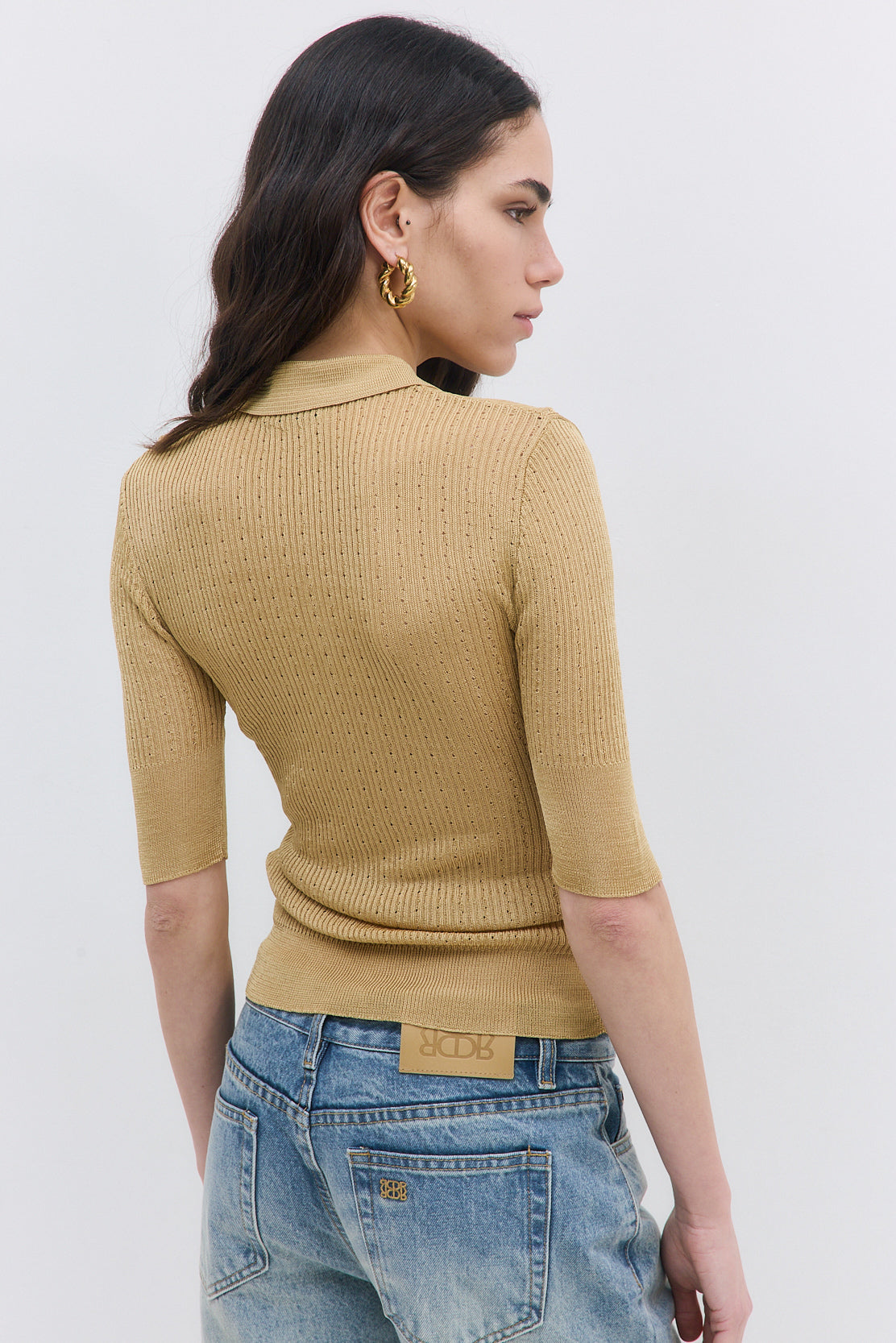 Sheer Crochet Polo - Dé Rococo