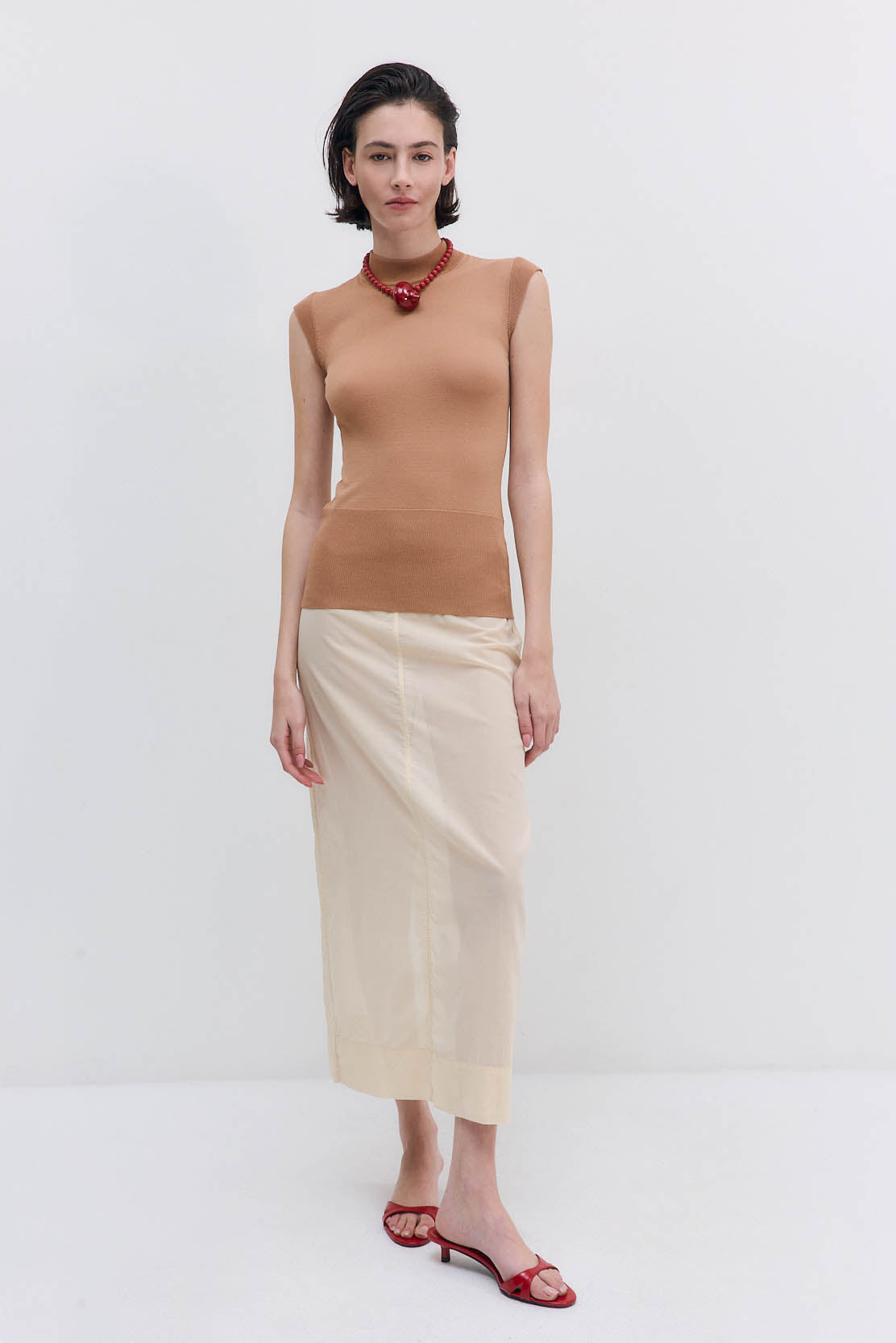 Sheer Knit Tank Top - Dé Rococo