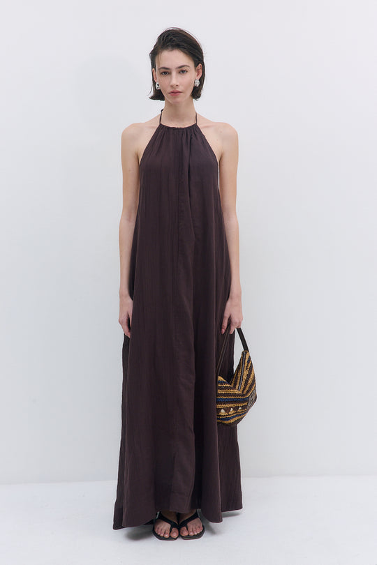 Sheer Cotton Maxi Dress
