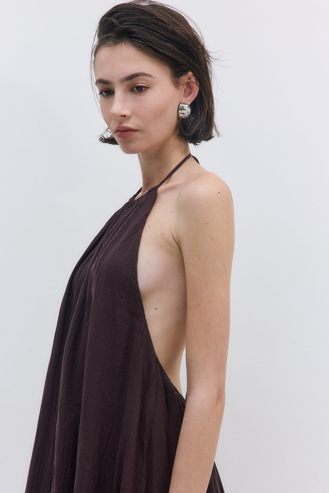 Sheer Cotton Maxi Dress