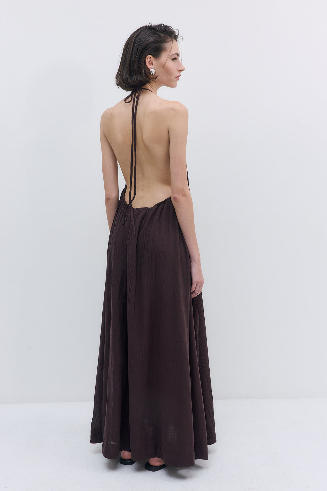 Sheer Cotton Maxi Dress