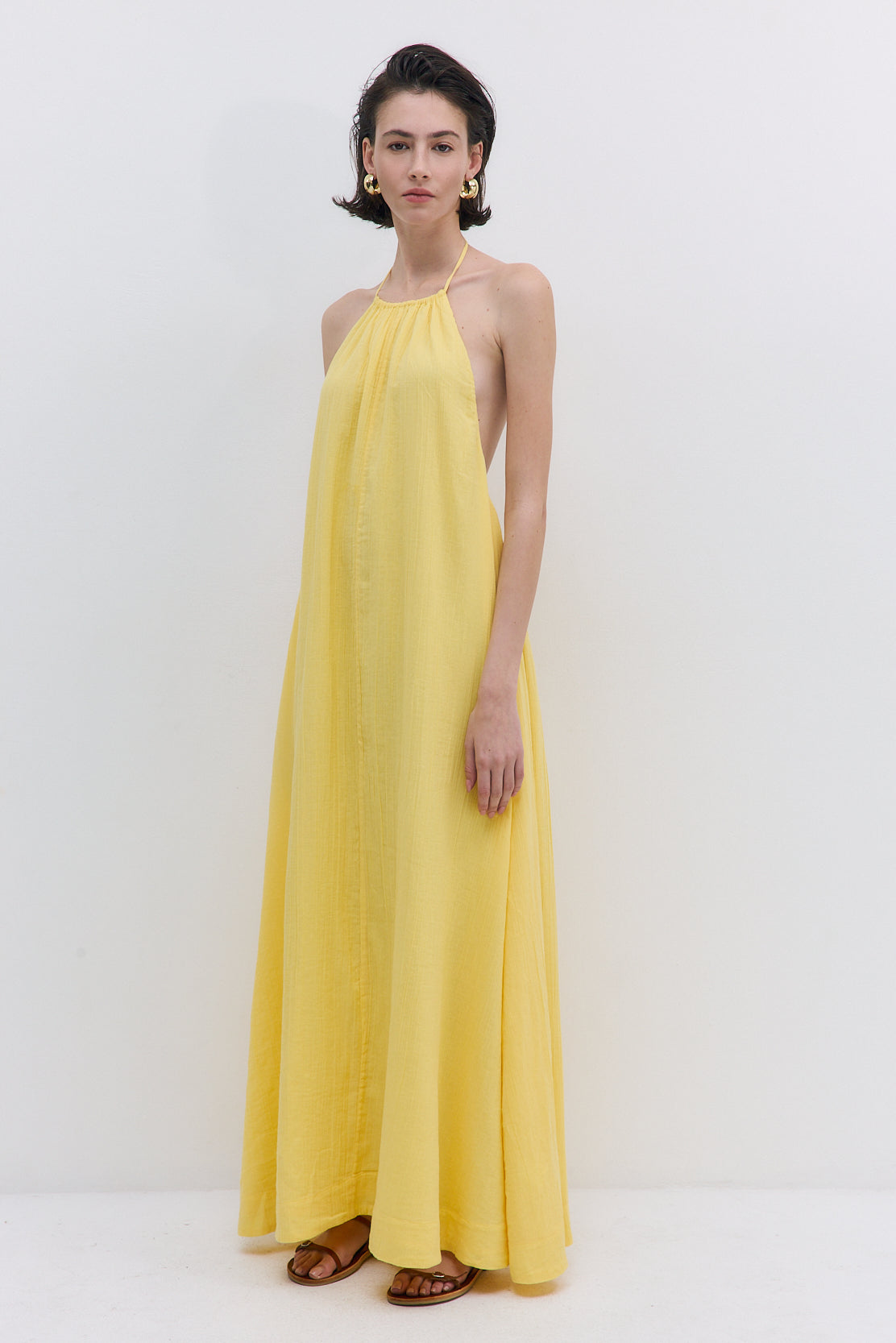Sheer Cotton Maxi Dress